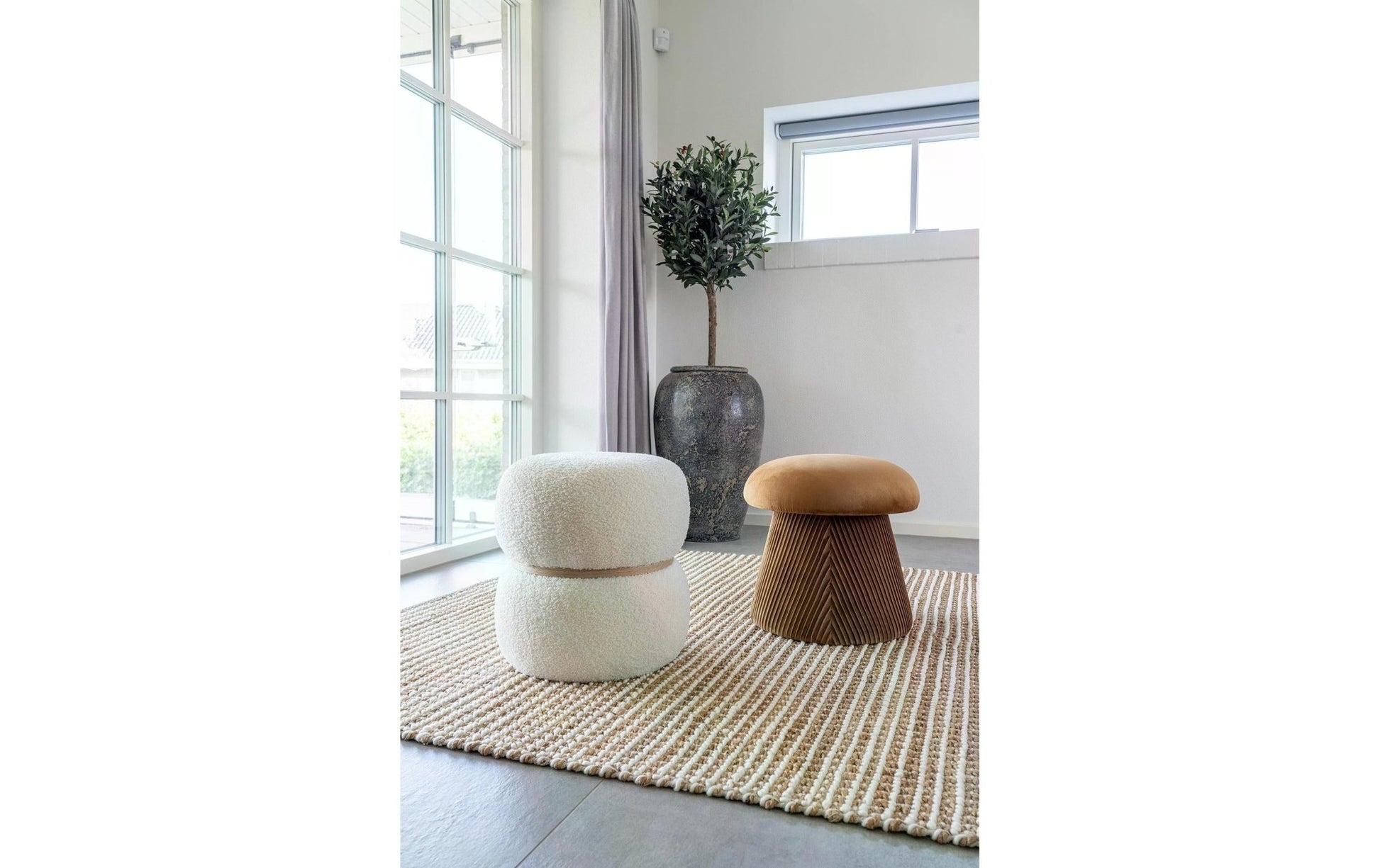 Pouf Hampton Goldbraun - MEGART