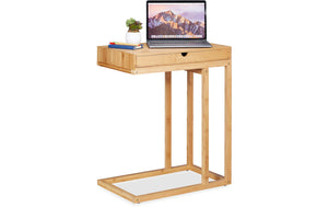 Beistelltisch mit Schubfach 55 cm x 68 cm, Hellbraun