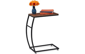 Beistelltisch Industrial 47.5 cm x 58.5 cm, Braun/Schwarz