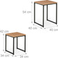 Couchtisch 2er Set Hellbraun/Schwarz