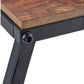 Beistelltisch Industrial 47.5 cm x 57.5 cm, Braun/Schwarz
