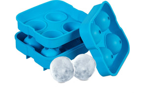 Eiswürfelform Kugel 2 Stück, Blau - MEGART