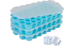 Eiswürfelform 3 Stück, Hellblau/Weiss - MEGART