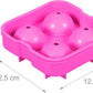 Eiswürfelform Kugel 2 Stück, Pink - MEGART
