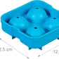Eiswürfelform Kugel 2 Stück, Blau - MEGART
