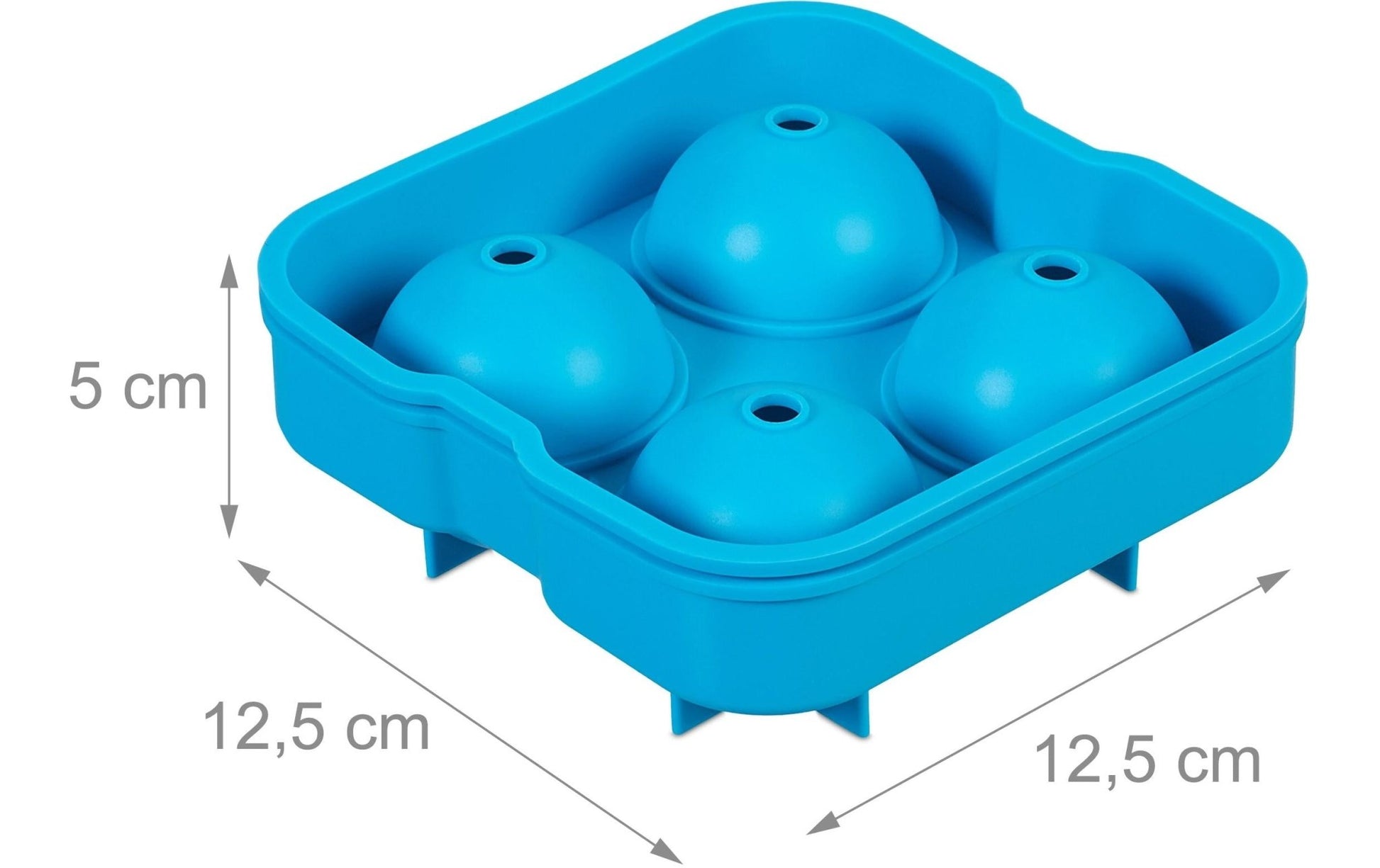 Eiswürfelform Kugel 2 Stück, Blau - MEGART