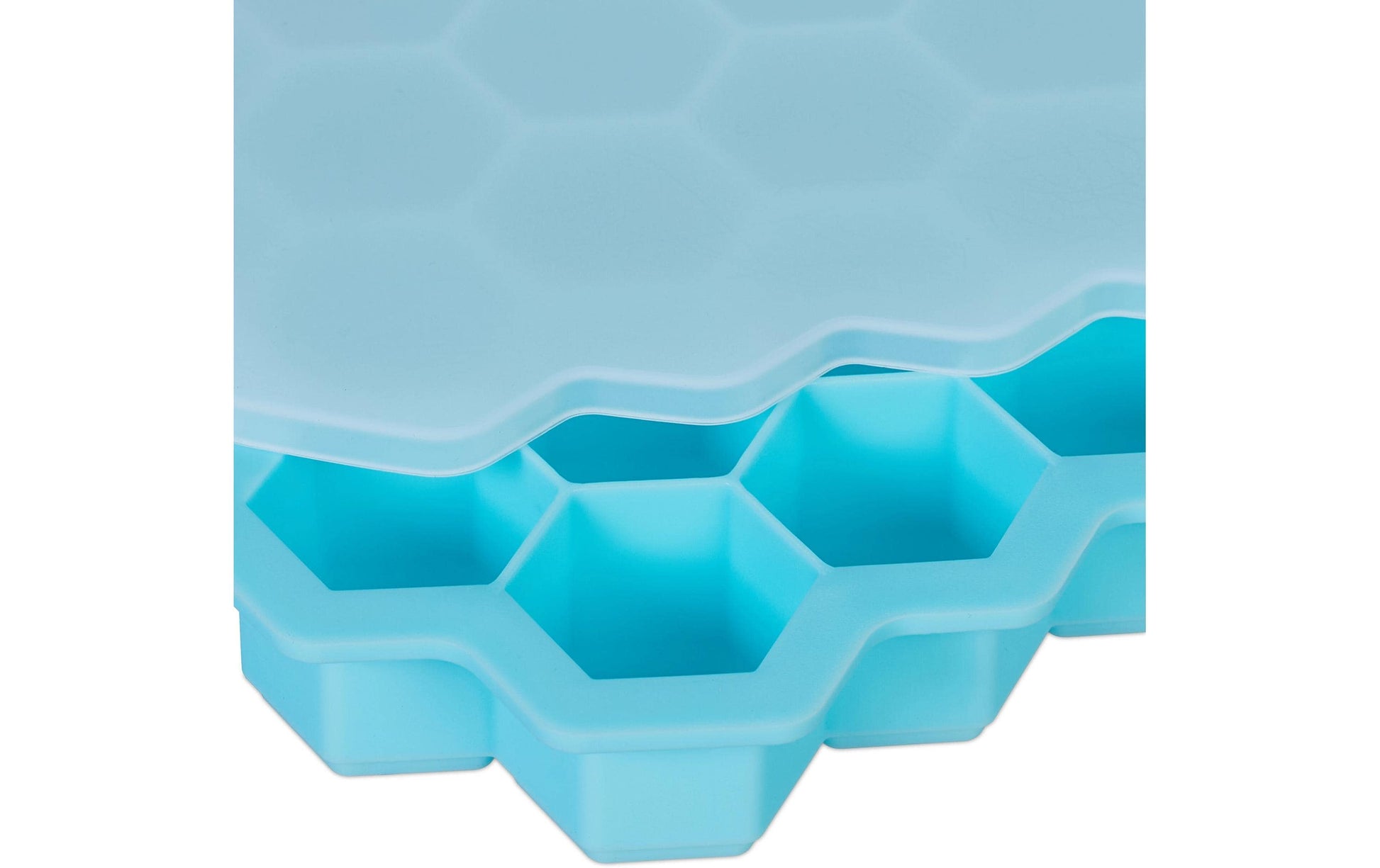 Eiswürfelform 3 Stück, Hellblau/Weiss - MEGART