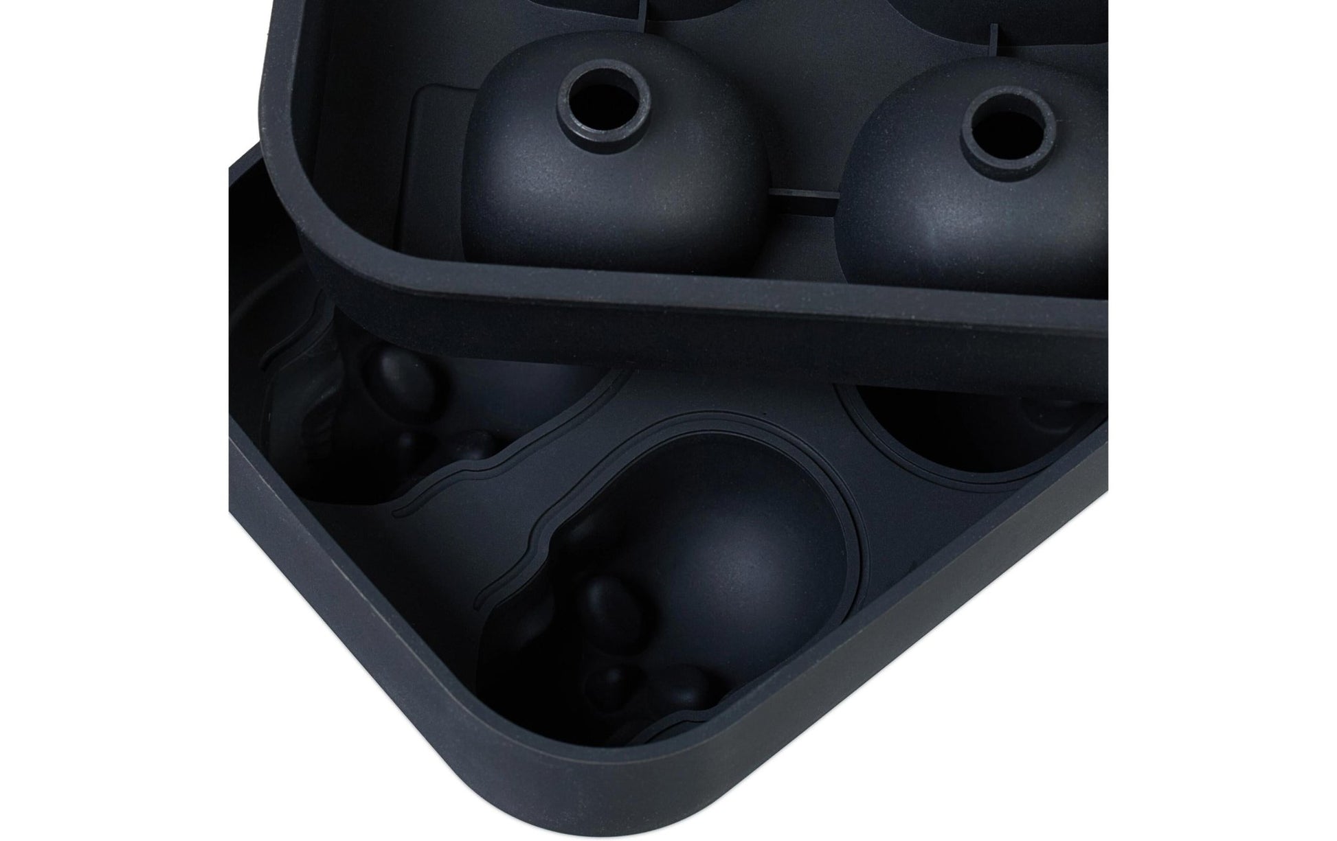 Eiswürfelform Totenkopf 2 Stück, Schwarz - MEGART