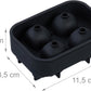 Eiswürfelform Totenkopf 2 Stück, Schwarz - MEGART