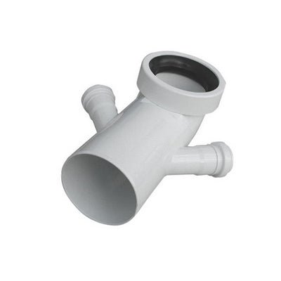 Bogen Aus Weiss WC Anschluss Becher Doppel Valsir - MEGART