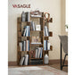 Regal mit 13 Ablagen 86 x 25 x 140 cm, Braun - MEGART