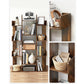 Regal mit 13 Ablagen 86 x 25 x 140 cm, Braun - MEGART