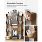 Regal mit 13 Ablagen 86 x 25 x 140 cm, Braun - MEGART