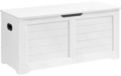 Sitztruhe im Landhausstil 100 x 40 x 46 cm, Weiss matt - MEGART