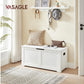 Sitztruhe im Landhausstil 100 x 40 x 46 cm, Weiss matt - MEGART