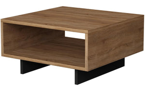 Couchtisch Hola 90 x 32 cm, Braun/Schwarz
