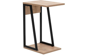 Beistelltisch Lissa 30 x 56.8 cm, Beige/Schwarz