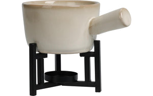 Käsefondue - Set 4 Teile, Beige - MEGART