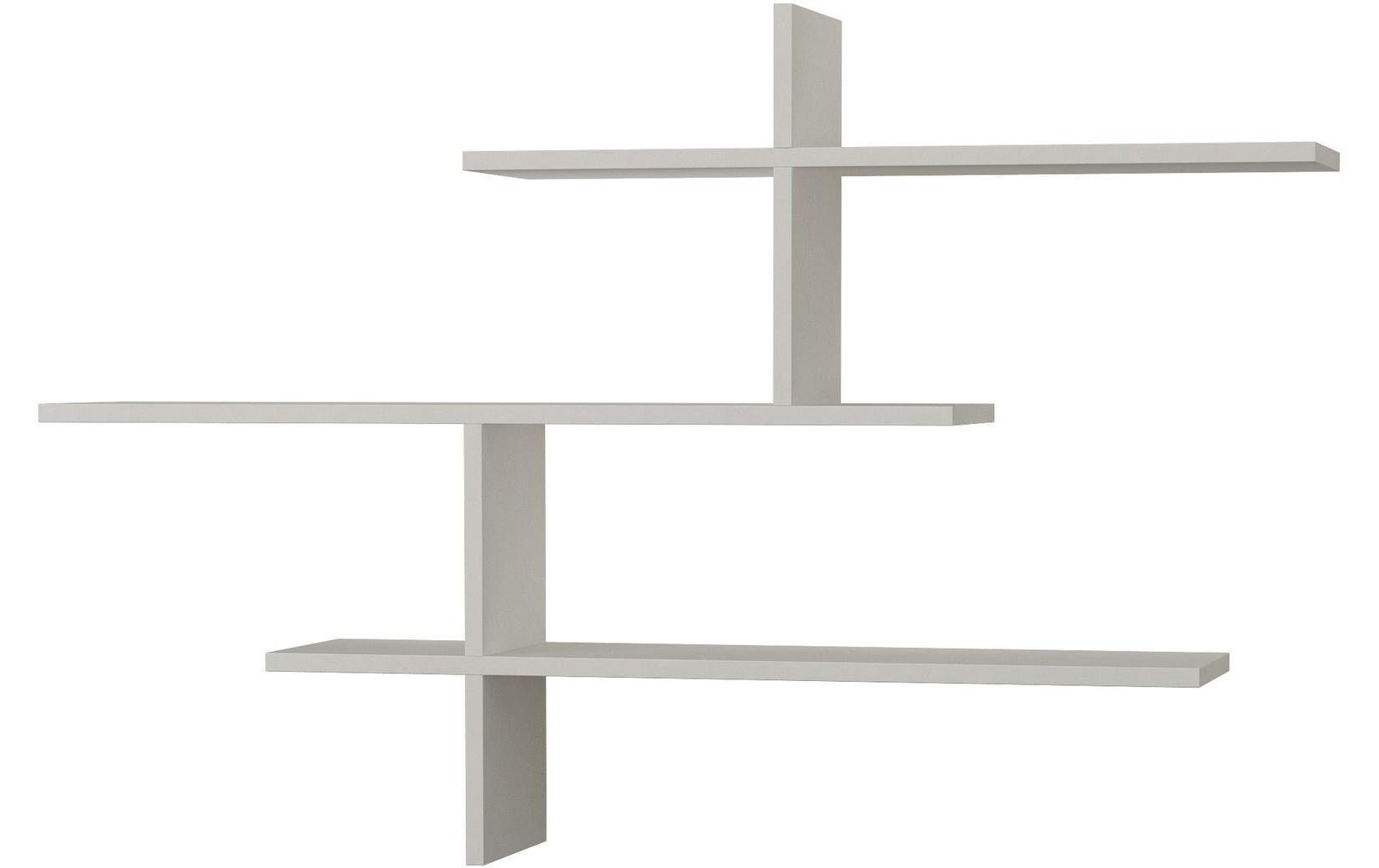 Wandregal Leo 123 x 80.5 cm, Weiss - MEGART