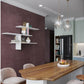 Wandregal Leo 123 x 80.5 cm, Weiss - MEGART