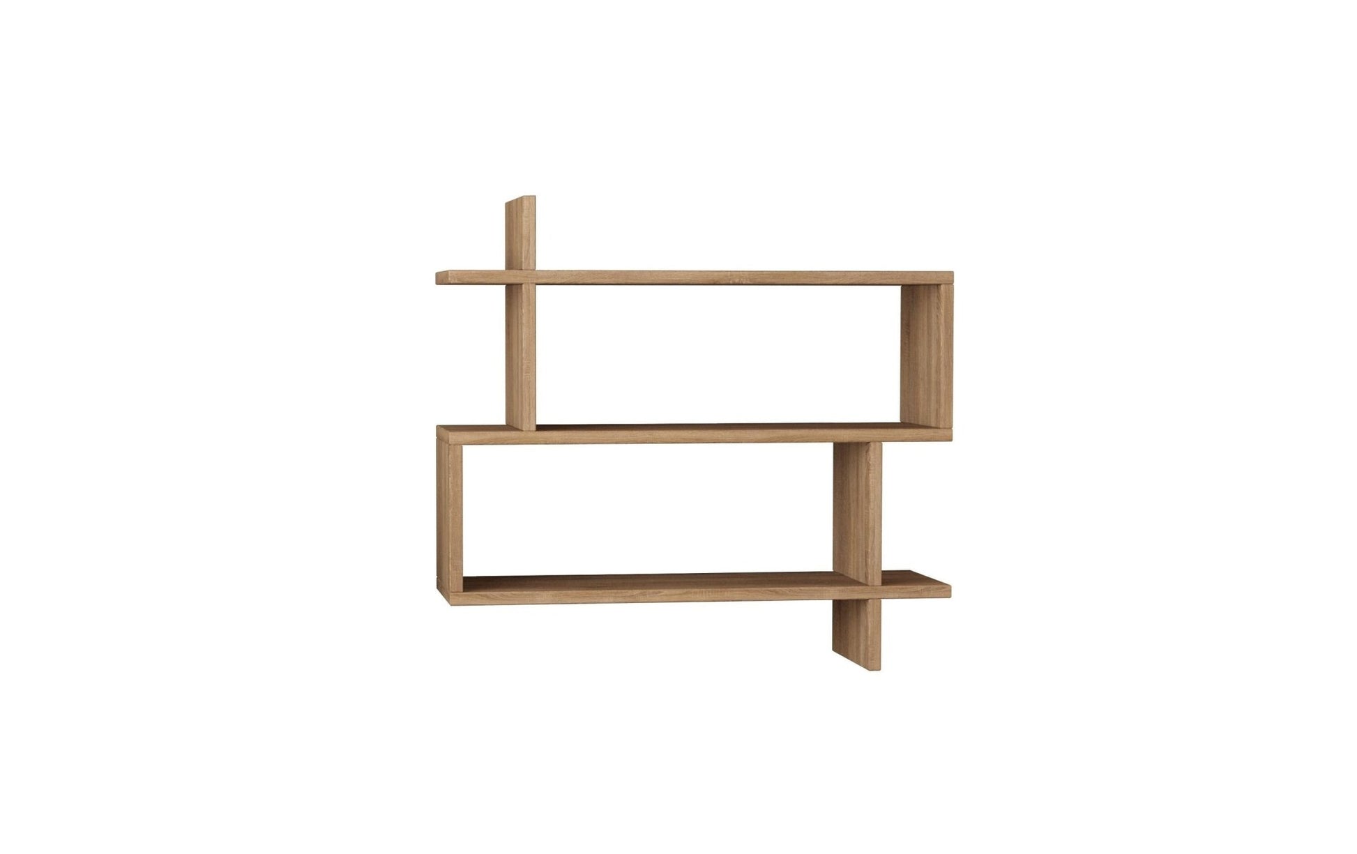 Wandregal Paralel 70 x 65.5 x 22 cm, Eiche - MEGART