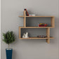 Wandregal Paralel 70 x 65.5 x 22 cm, Eiche - MEGART