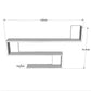 Wandregal WL10 120 x 71.4 x 14.5 cm, Nature - MEGART