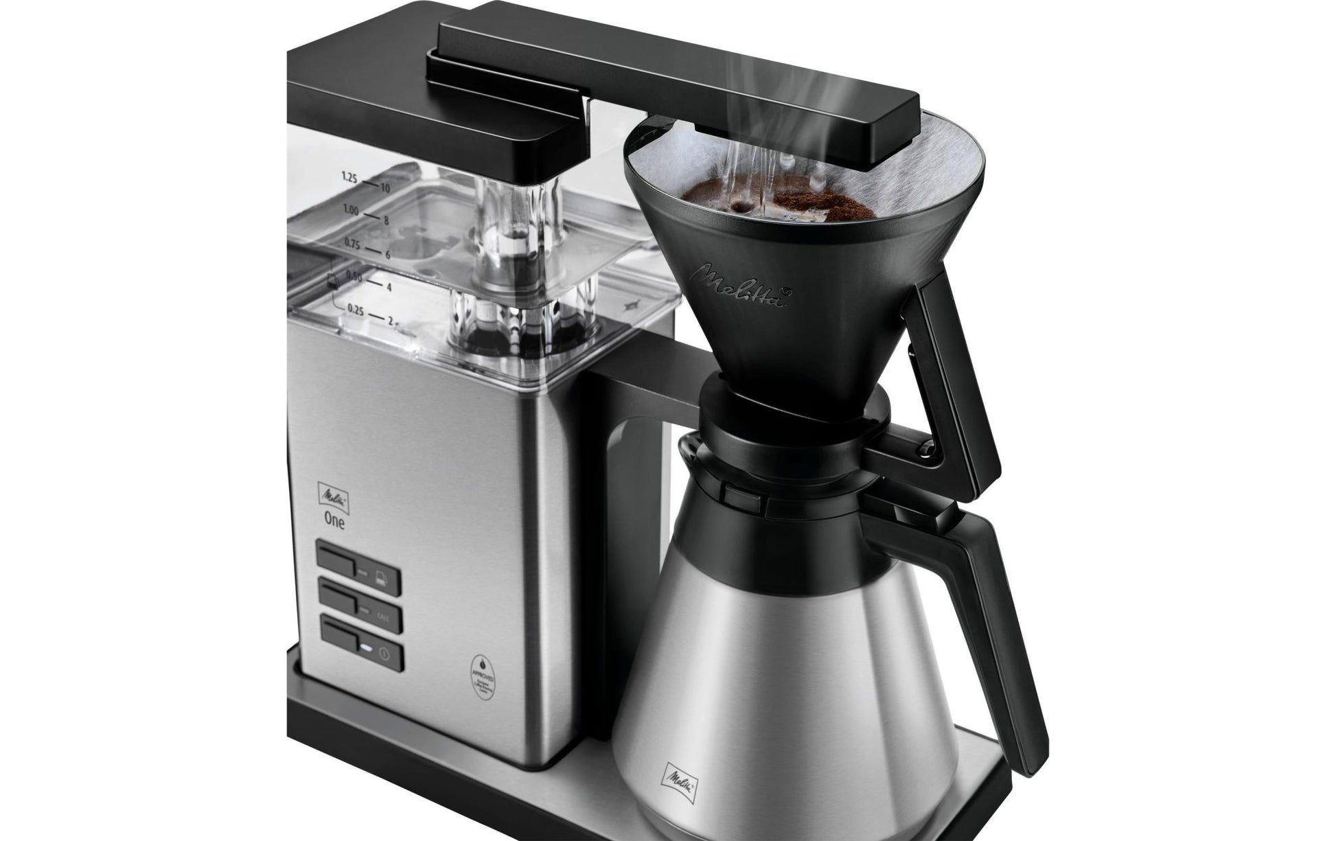 Filterkaffeemaschine One Therm Silber - MEGART