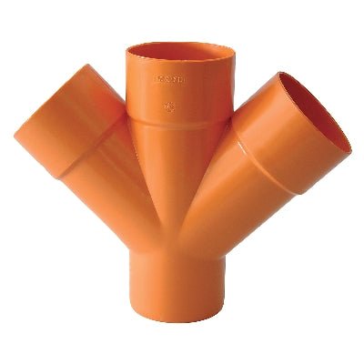 Abzweigung Doppel 45° Orange - MEGART
