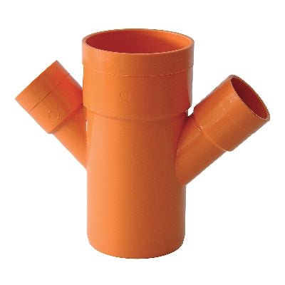 Abzweigung Doppel Reduziert 45° Orange - MEGART