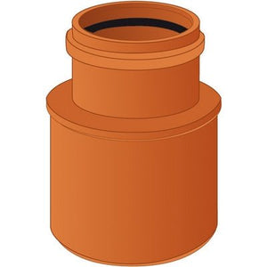 Bechermuffe Duschwanne 63/75 PVC Orange - MEGART