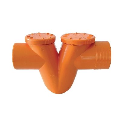 Sifoni Horizontal 2 Stopfen IN PVC Orange A " V " - MEGART