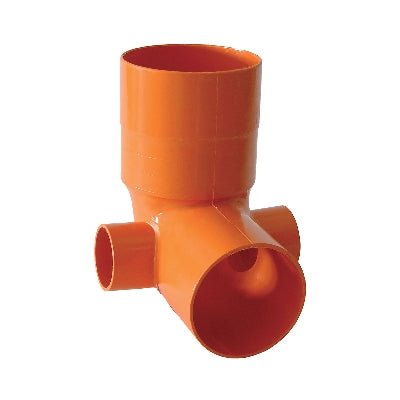 Bogen Aus WC Tipo Hoch PVC Orange - MEGART