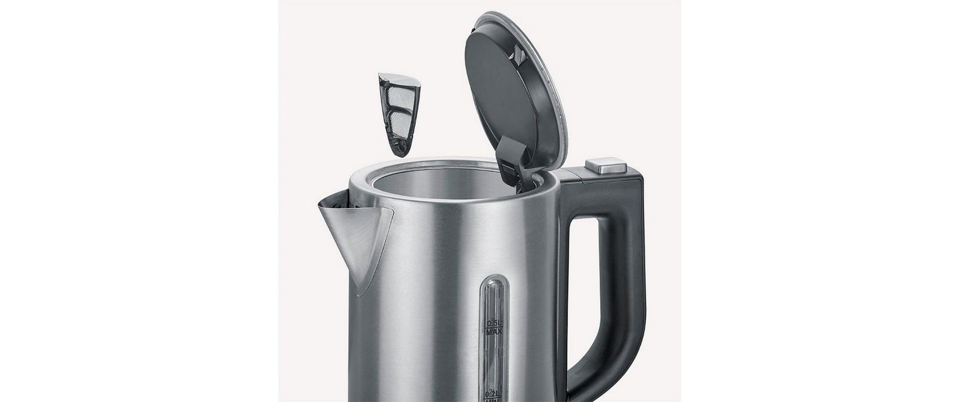 Wasserkocher WK 3647 0.5 l, Silber - MEGART
