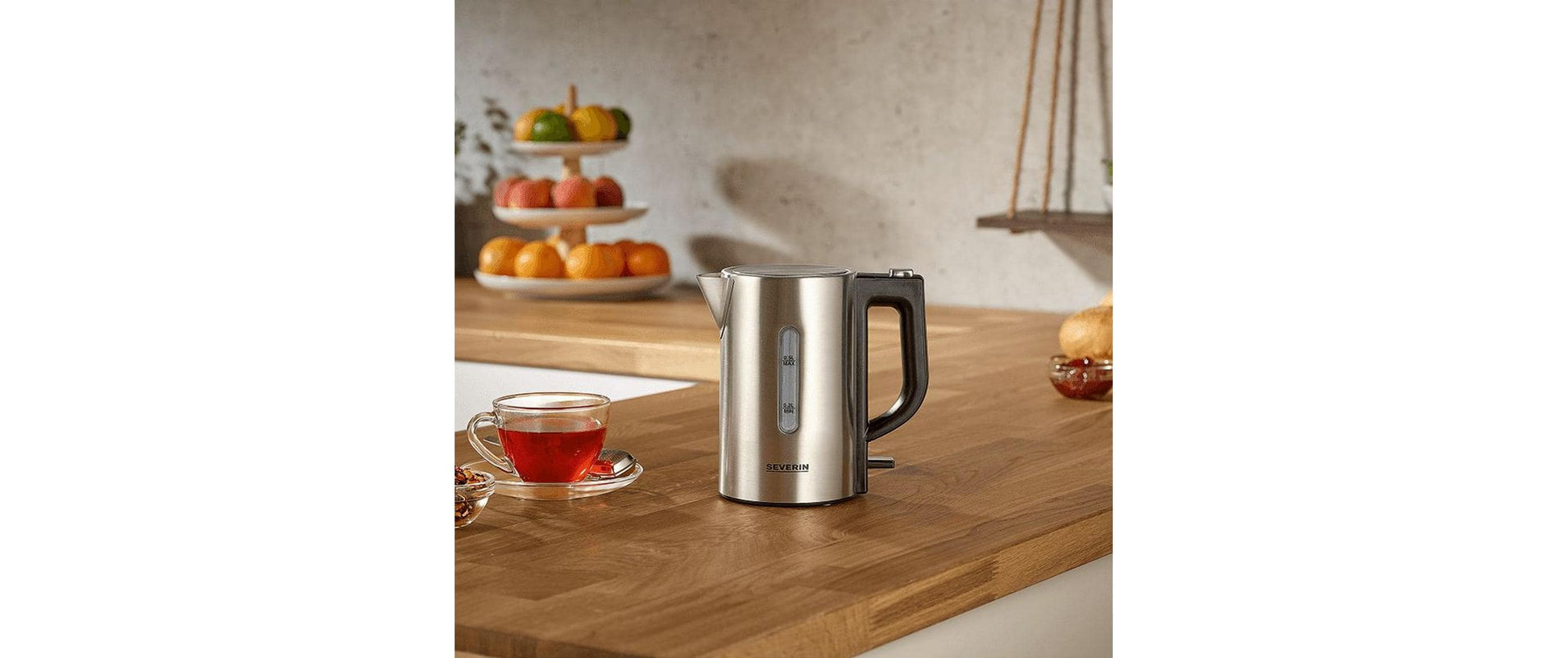 Wasserkocher WK 3647 0.5 l, Silber - MEGART