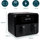 Heissluft - Fritteuse 182068 Double Basket Airfryer 8 l - MEGART