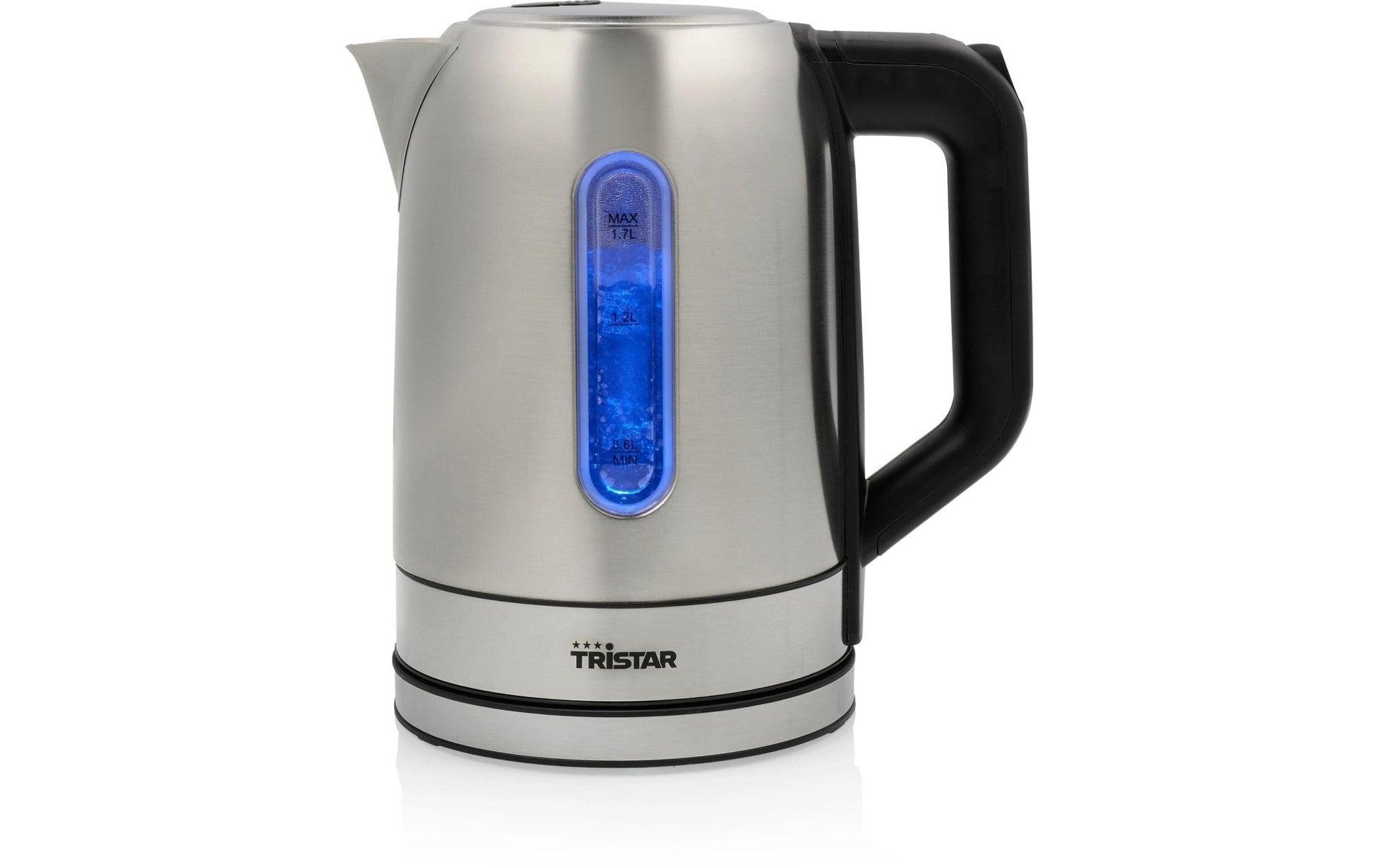 Wasserkocher WK - 1344 1.7 l, Schwarz/Silber - MEGART