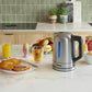 Wasserkocher WK - 1344 1.7 l, Schwarz/Silber - MEGART