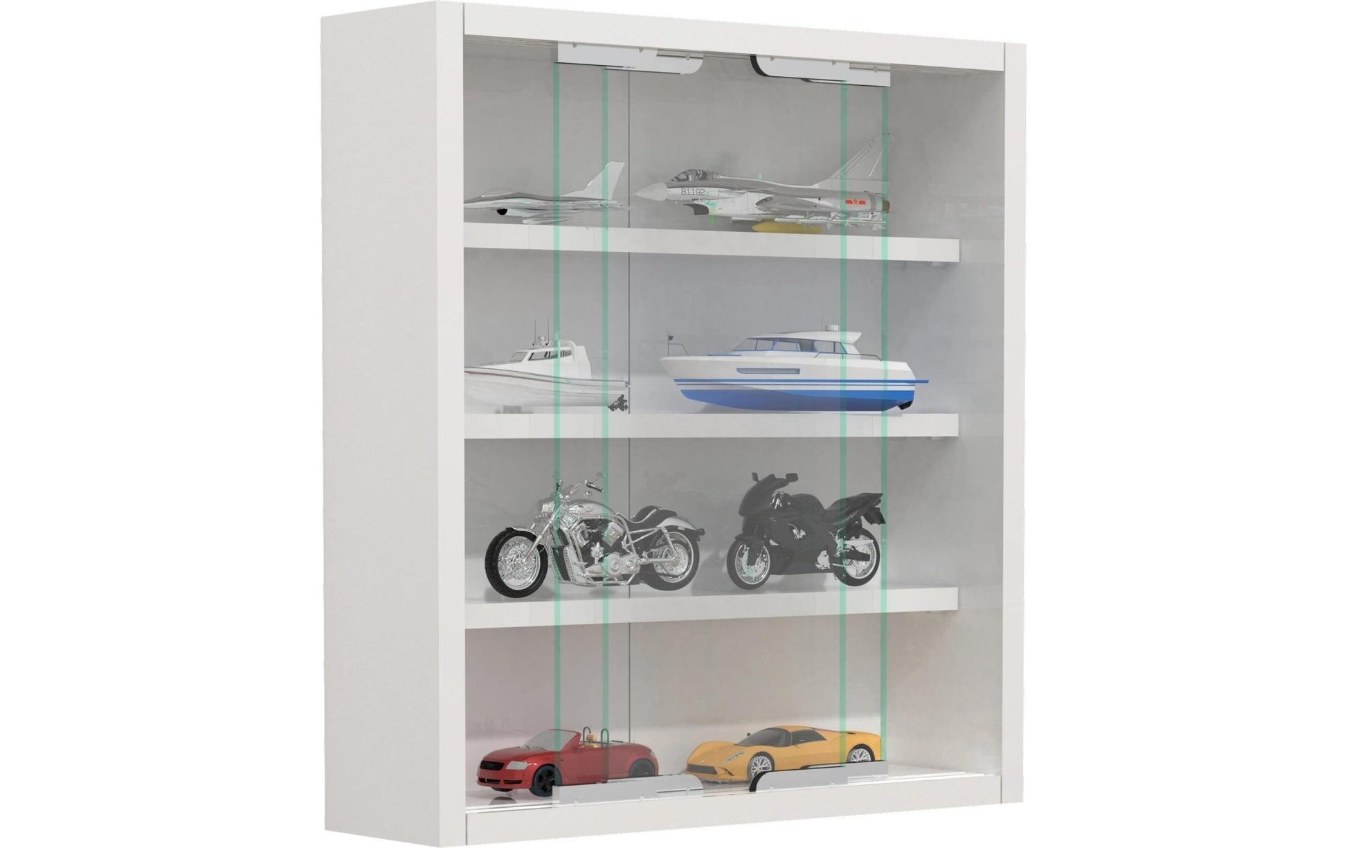 Vitrine Agisa S 37 x 40 cm, Weiss - MEGART