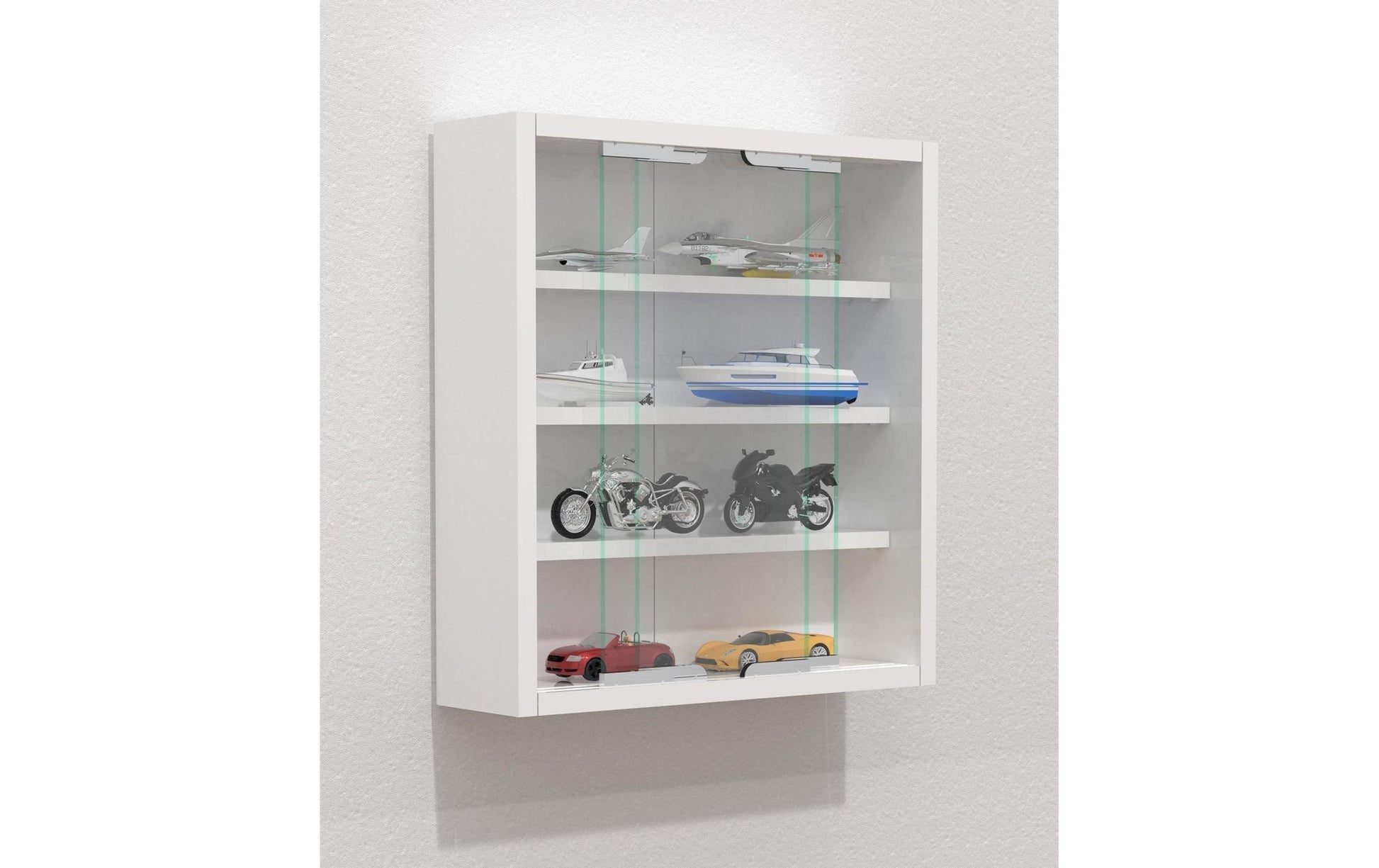 Vitrine Agisa S 37 x 40 cm, Weiss - MEGART