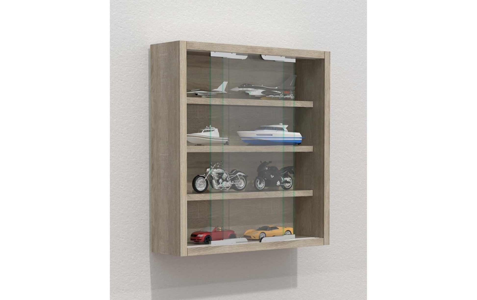 Vitrine Agisa S 37 x 40 cm, Eiche - MEGART