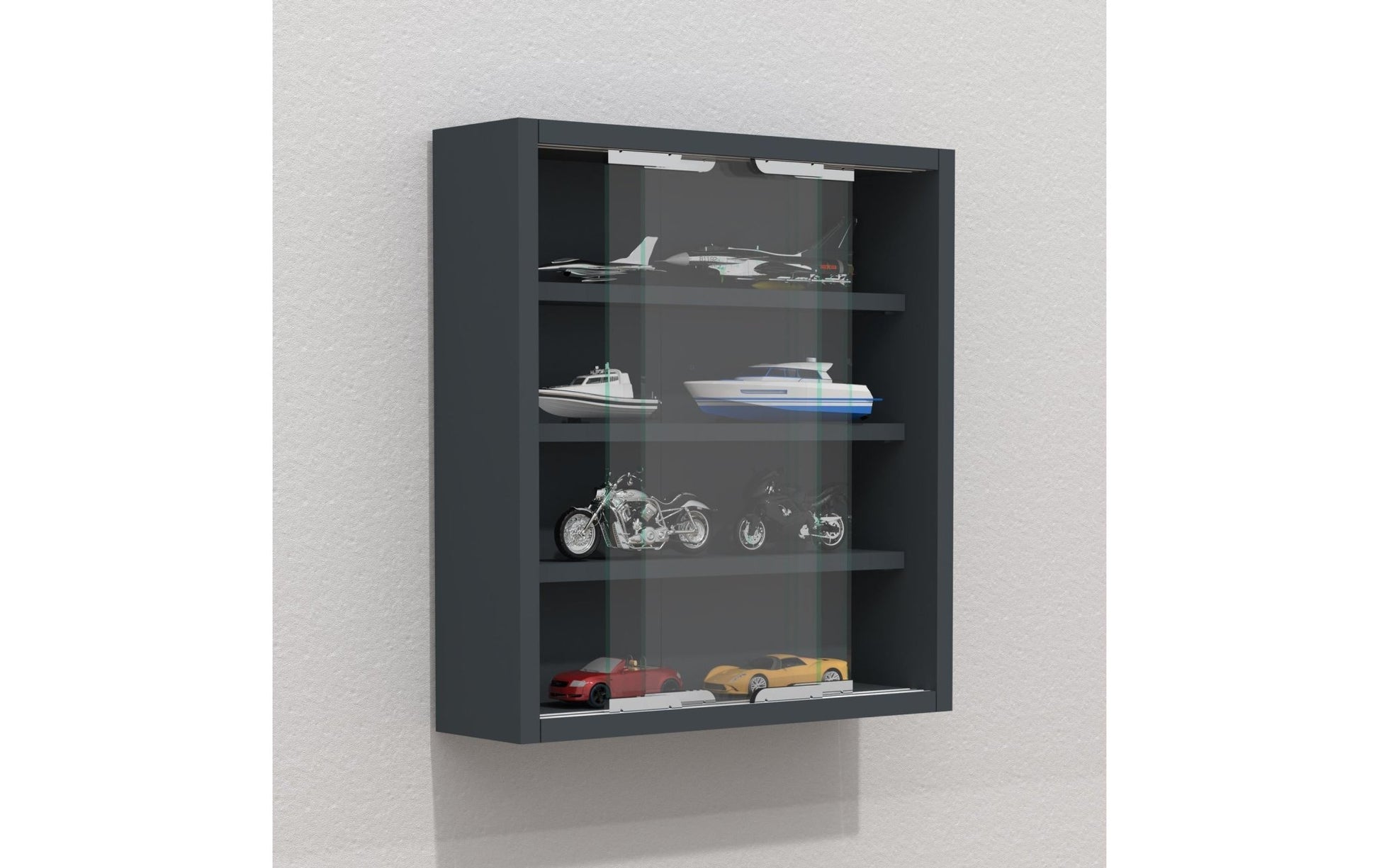 Vitrine Agisa S 37 x 40 cm, Anthrazit - MEGART