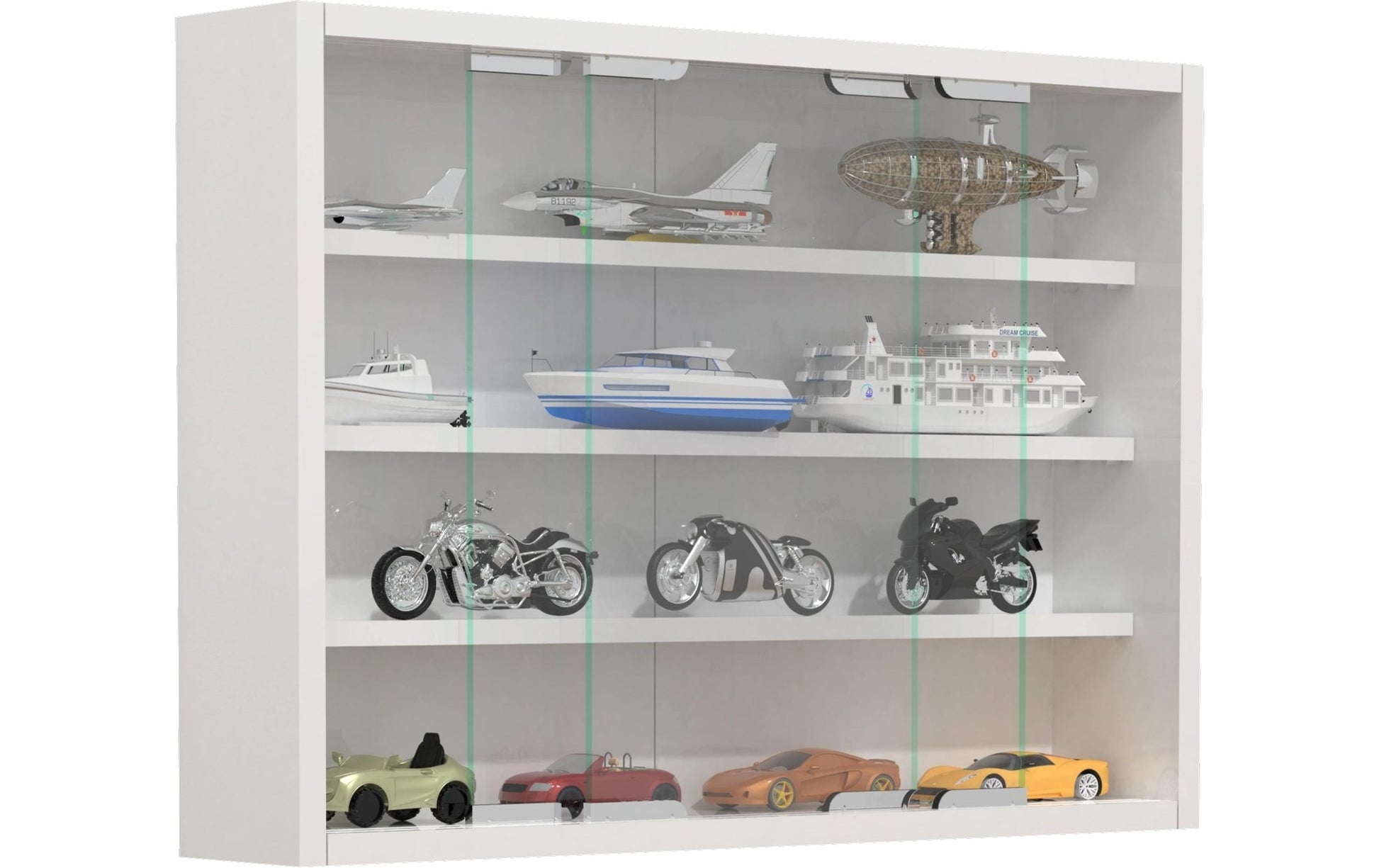 Vitrine Agisa M 57 x 40 cm, Weiss - MEGART