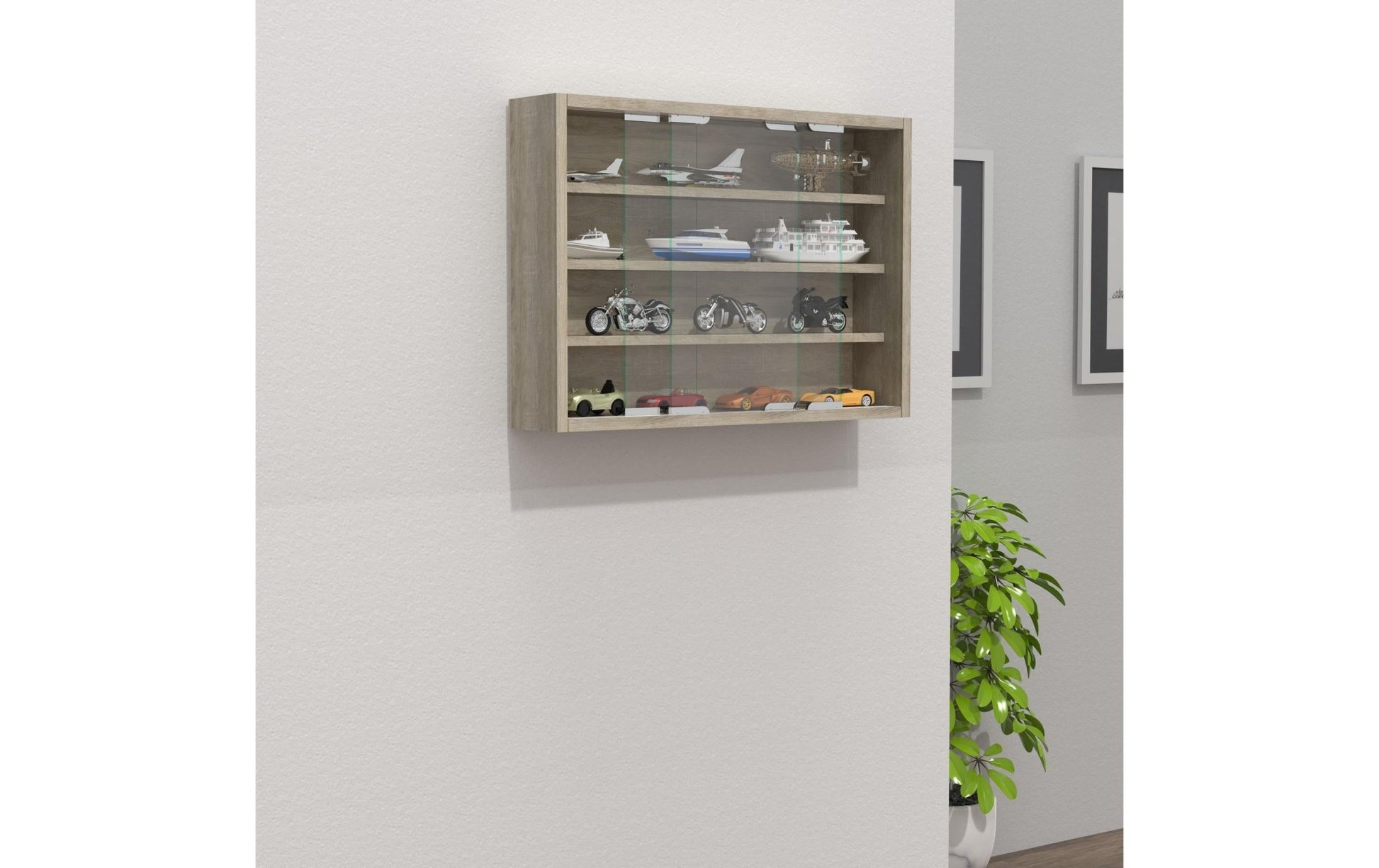 Vitrine Agisa M 57 x 40 cm, Eiche - MEGART