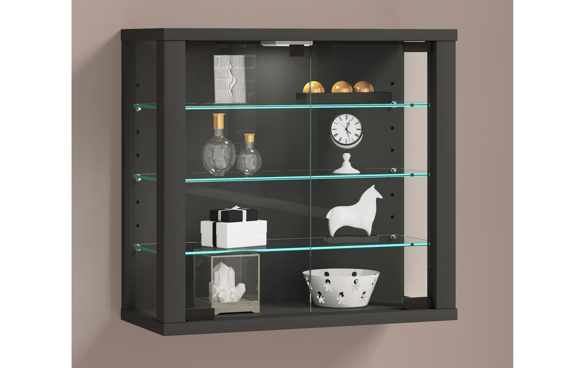 Vitrine Vitrosa S 42.6 x 39.9 cm, Anthrazit - MEGART