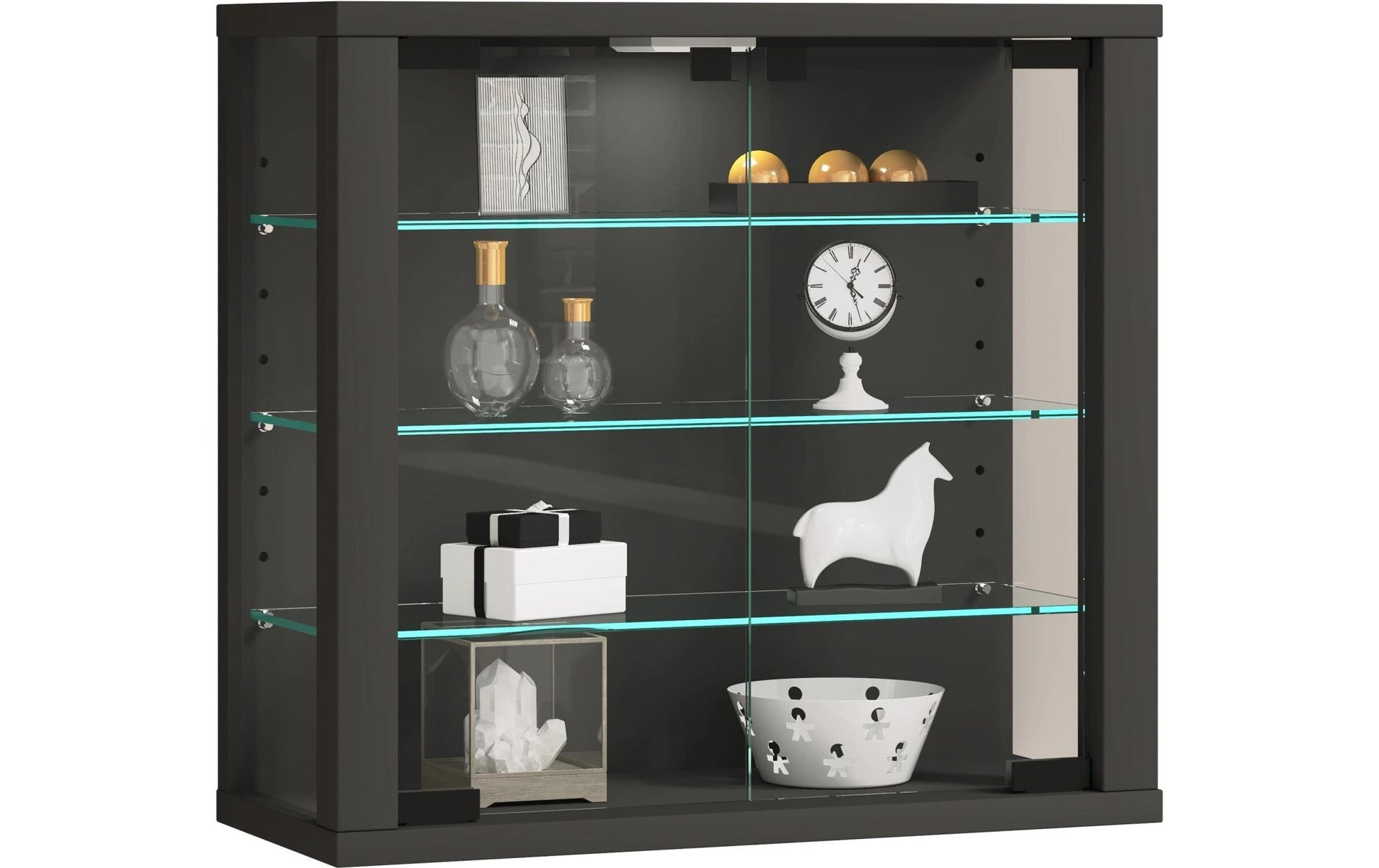 Vitrine Vitrosa S 42.6 x 39.9 cm, Anthrazit - MEGART