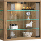 Vitrine Vitrosa S 42.6 x 39.9 cm, Honig - Eiche - MEGART