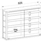 Vitrine Vitrosa L 82.6 x 59.9 cm, Weiss - MEGART