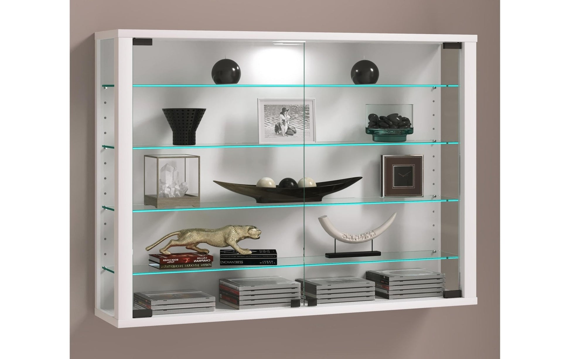 Vitrine Vitrosa L 82.6 x 59.9 cm, Weiss - MEGART