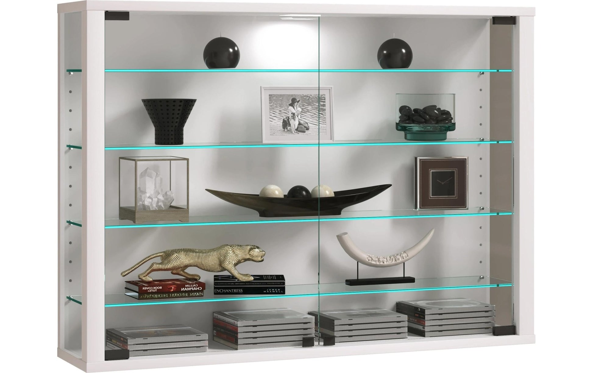 Vitrine Vitrosa L 82.6 x 59.9 cm, Weiss - MEGART